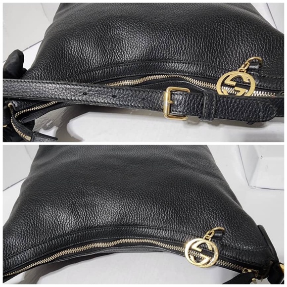 Authentic Gucci Interlocking G Hobo Bag Black - Picture 8 of 15